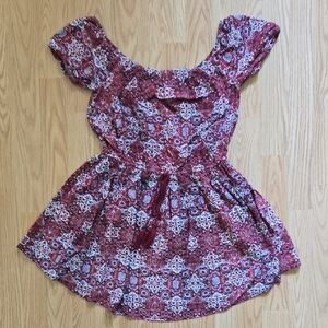 Womens Patterned Short Dress